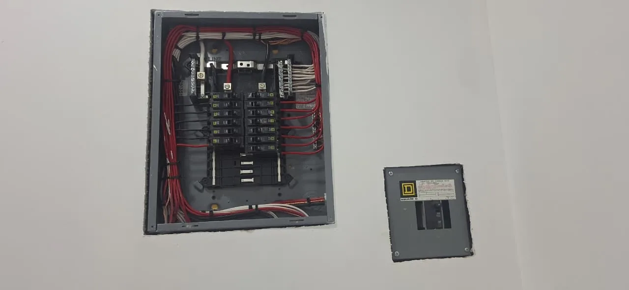 Tablero eléctrico organizado / Organized electrical panel